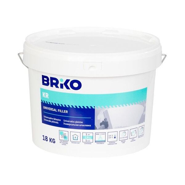 FILLER BRIKO 18 KG WITH CHALK FILLER