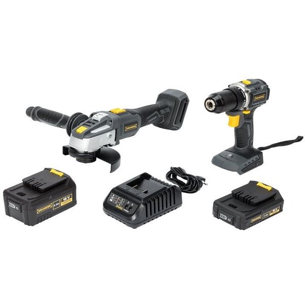 TOOL SET CD-B0A18 AG-B0118E 18V BL 2+4AH