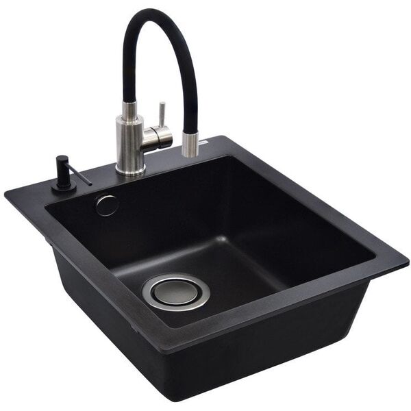 SINK SIMPLEXSQS100+MIXER+DISP BLACK