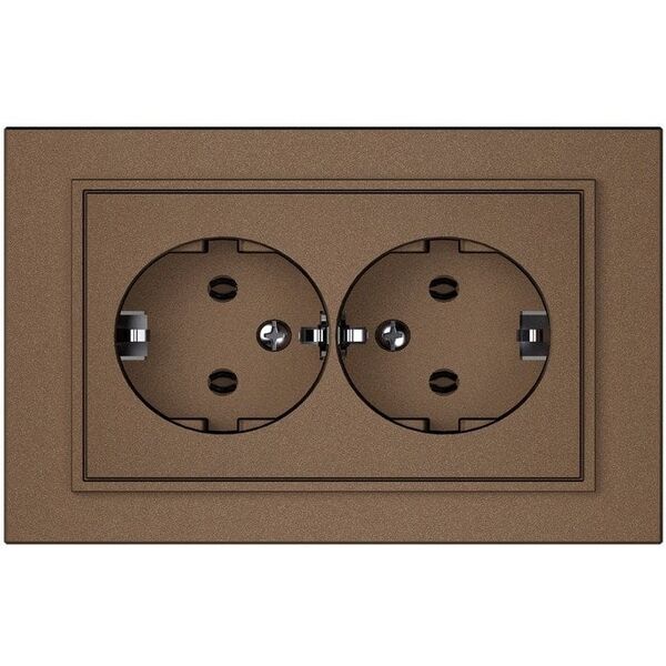 SOCKET TWO PLACESRP16-021 QR1000 MOCHA