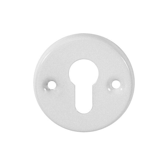 DOOR CYLINDER KEY PLATE WHITE 100