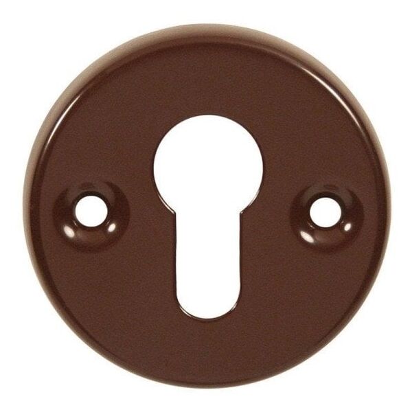 ESCUTCHEON WITH KEY HOLE BROWN