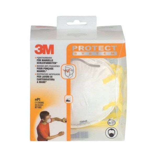PARTICULATE RESPIRATOR 3M 8710 FFP1 3PCS