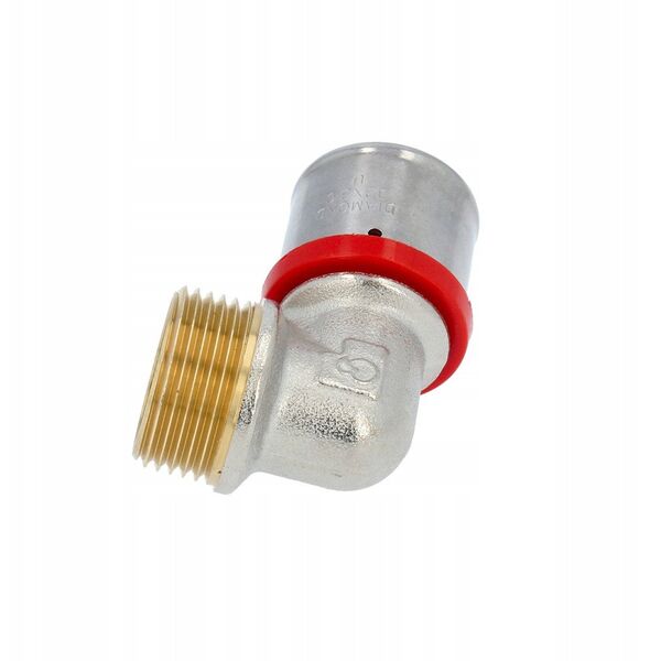 Diamond kolano zaprasowywane KOL-CH PEX-AL-PEX z mosiądzu 1"x32 FZZ-004.1X32.KOL-C