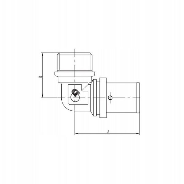 Diamond kolano zaprasowywane, KOL-DZ, PEX-AL-PEX z mosiądzu 1/2"x16 FZZ-005.1/2X16.KOL-D