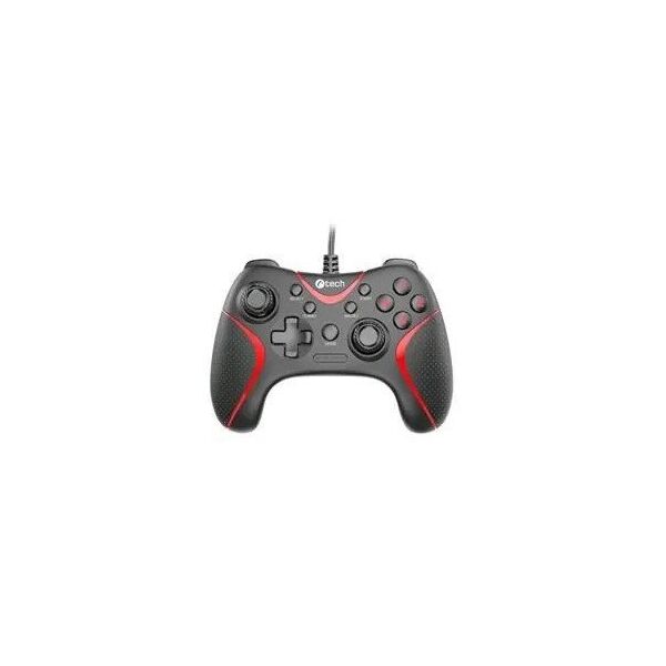 C-TECH gamepad Theon pro PC/PS3, 2 προγραμματιζόμενα κουμπιά μακροεντολών, 2x αναλογικό, X-input, δονητικό, καλώδιο 1,8m