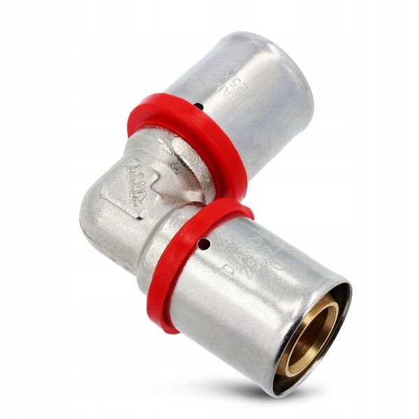 Diamond kolano zaprasowywane podwójne PEX-AL-PEX z mosiądzu 25x25 FZZ-006.25X25.KOL-2