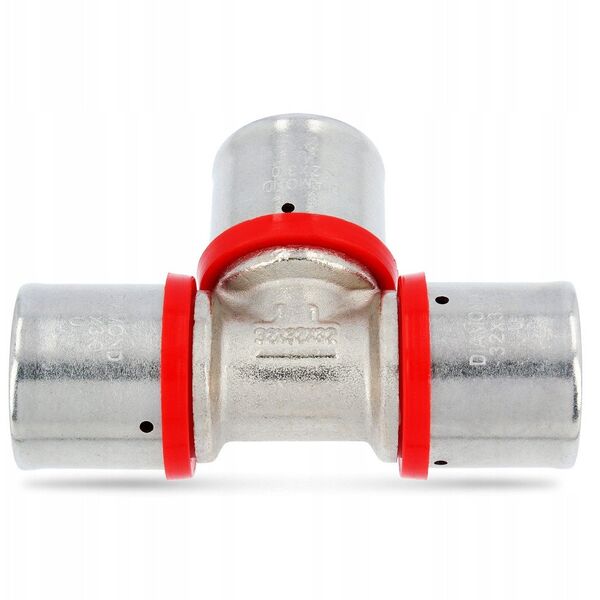 Diamond trójnik zaprasowywany potrójny PEX-AL-PEX z mosiądzu 32x32x32 FZZ-009.32X32X32.T-3