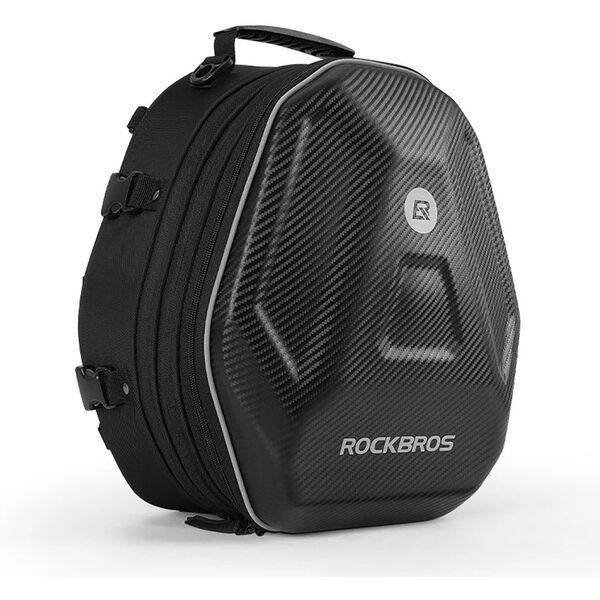 Torba motocyklowa plecak na kask mocowana na bak lub siedzeniu 35l - czarna Torba motocyklowa plecak na kask mocowana na bak lub siedzeniu 35l - czarna