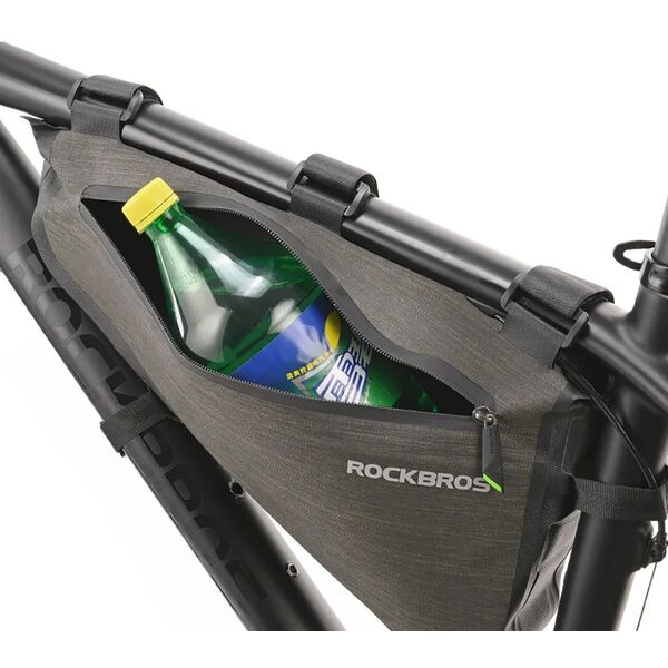 Torba rowerowa mocowane na ramę 5l AS-017 - ciemnozielona Torba rowerowa mocowane na ramę 5l AS-017 - ciemnozielona