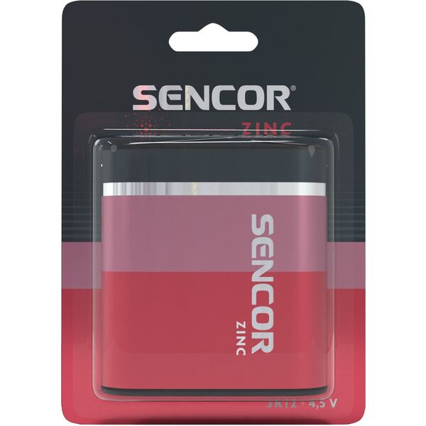 Ψευδαργυρική-άνθρακα μπαταρία, 3R12, 3R12, 4.5V, Sencor, blistr, 1-συσκευασία