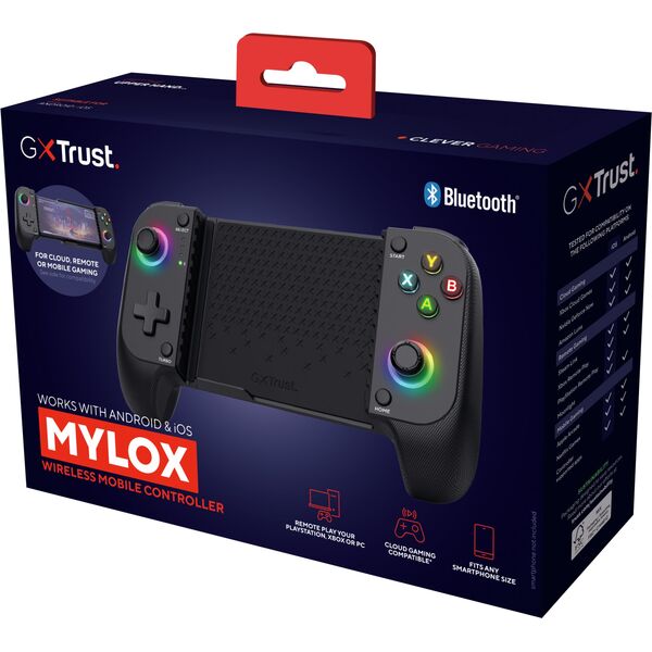 TRUST Gamepad GXT 735 Mylox, pro Telefony, Bluetooth, černá