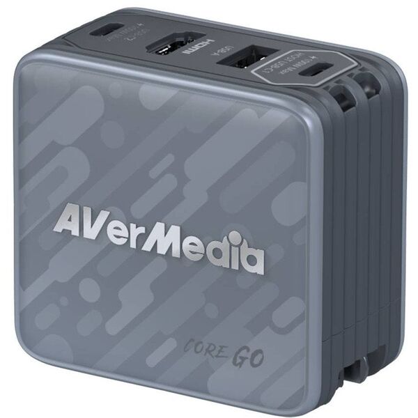 AVerMedia Ladedock, Core GO (GC313) Black, 100W GaN, HDMI