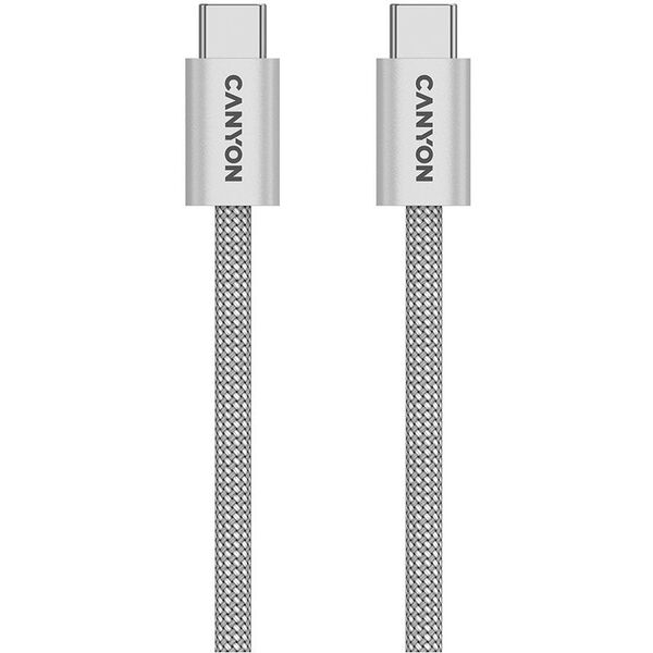 Καλώδιο CANYON OnWire 60MG C-C 60W Magnes με πλέξη 1m Γκρι