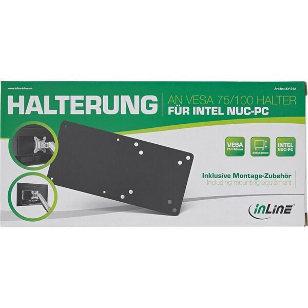 Βάση InLine® για Intel NUC-PC σε VESA 75/100 βάση