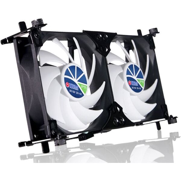 Titan TTC-SC22(C)/V2+ Διπλός Ανεμιστήρας Ψυγείου 140x25mm IP55 για Camping