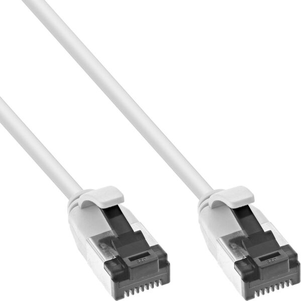 InLine® Patchkabel slim, U/FTP, Cat.8.1, TPE χωρίς αλογόνα, λευκό, 1m