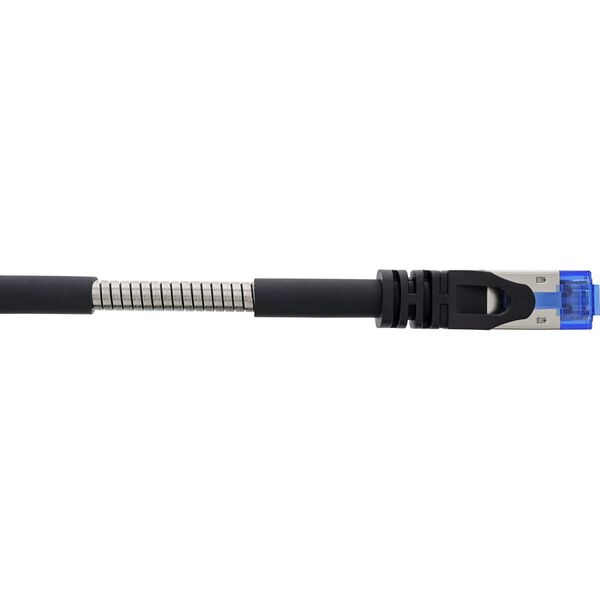 Patchkabel armiert, U/FTP, Cat.6A, schwarz, 20m