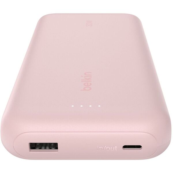 Belkin Powerbank 20.000mAh ροζ 30W ενσωμ.USB-C Καλ. BPB024hqPK