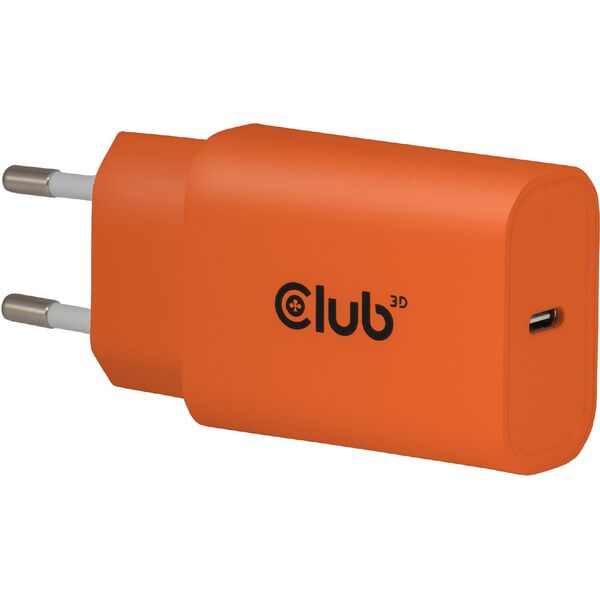 Φορτιστής Club3D Lifestyle USB-C 30Watt, 2 τεμάχια πορτοκαλί λιανικής