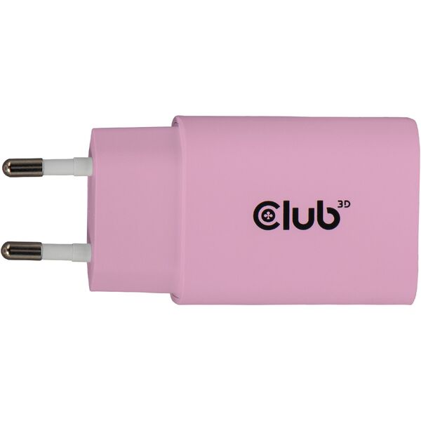 Φορτιστής Club3D Lifestyle USB-C 30Watt, 2 τεμάχια ροζ λιανικής