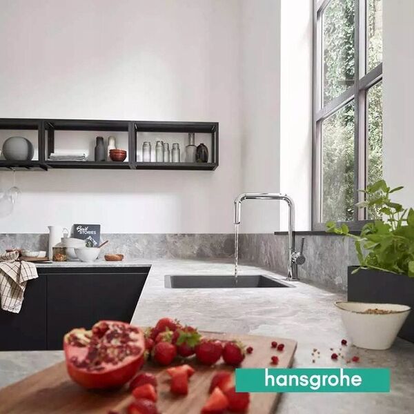 Νιπτήρας βρύσης Hansgrohe Talis M54, U 220, 1jet, 72806800, ανοξείδωτο ατσάλι.