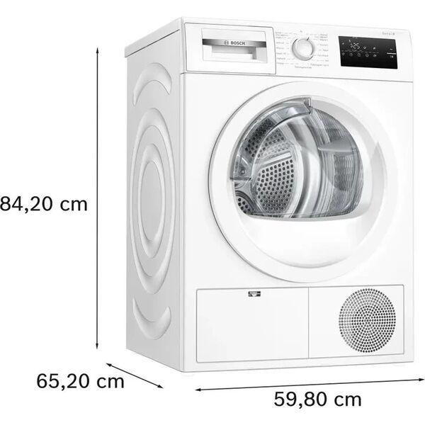 Στεγνωτήριο BOSCH WTH85VL5SN, 7 κιλά