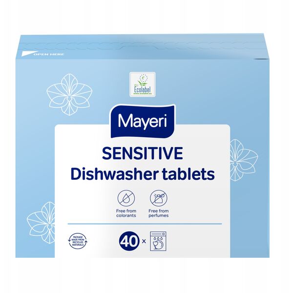 TABS DISHWACH SENSITIV MAYERI 40PCS