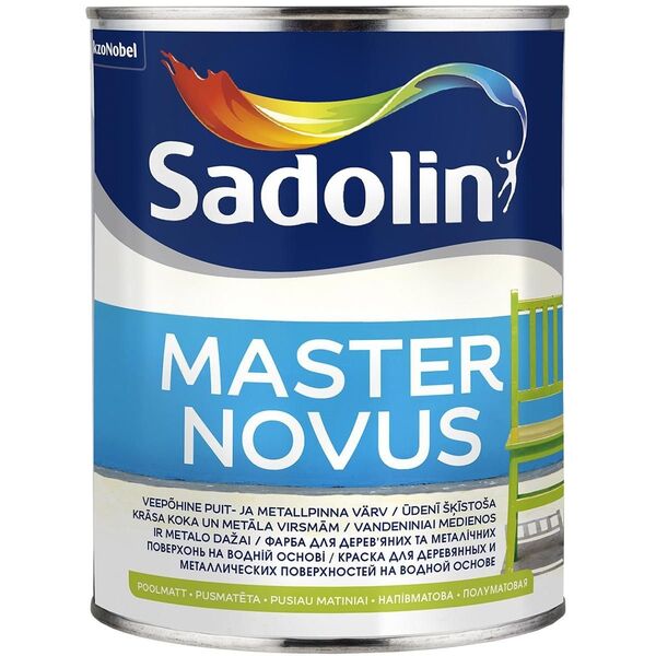 PAINT MASTER NOVUS HALF-MAT 1L BW-WHITE