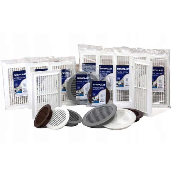 GRILLE VENTILATION D150, WHITE
