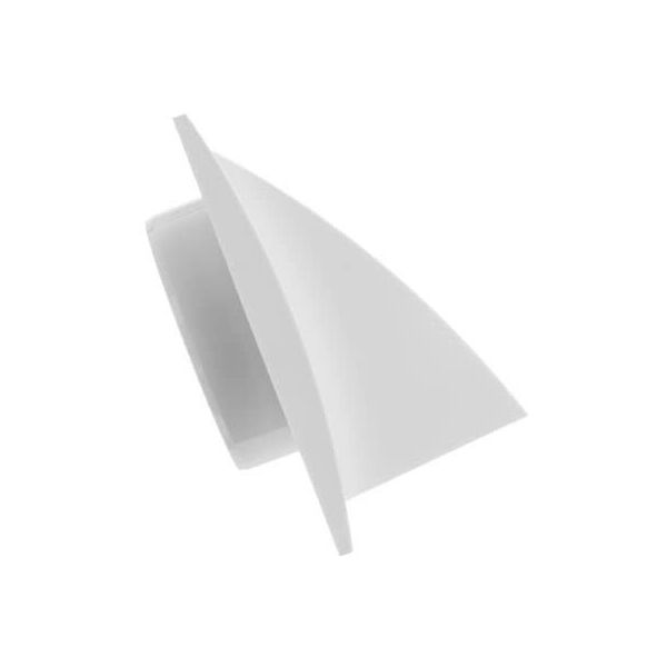 VENT.GRILLE PLASTIC 190X190MM 125MM EXT.