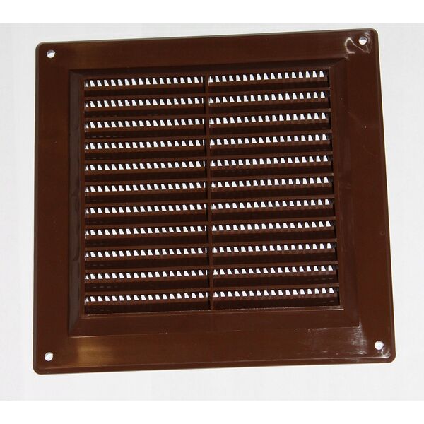 GRILLE VENTILATION 150X150, BROWN