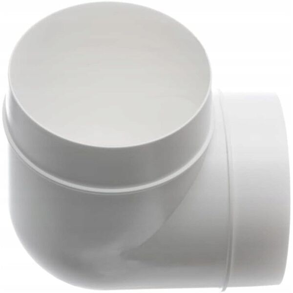 VENTILATION DUCT ELBOW 100MM 90 PLAST