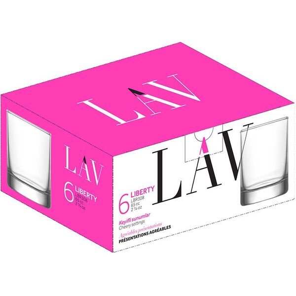 SET OF GLASS SHOTS 6VNT LBR308F
