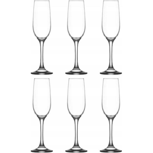 GLASS CHAMPANGE LV-FAM539F FAME215ML6PCS