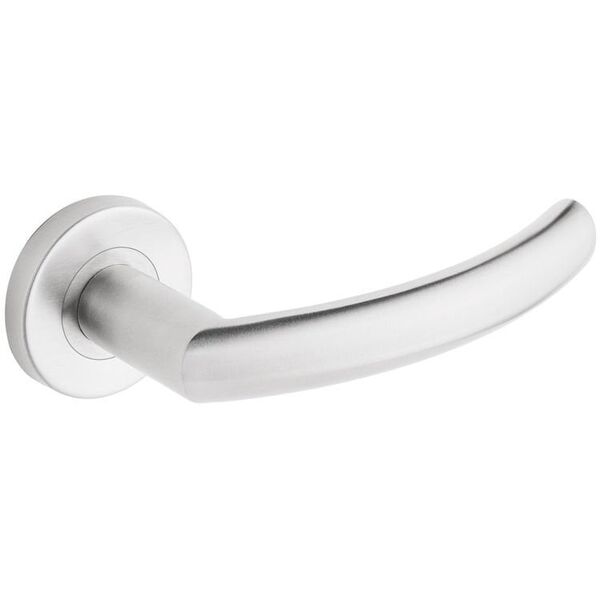 PROXIMA INOX DOOR HANDLE ON ROUND ROSET