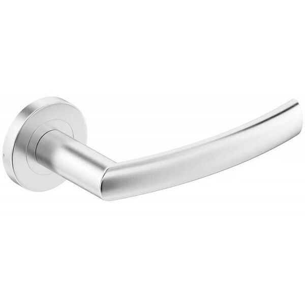 PROXIMA INOX DOOR HANDLE ON ROUND ROSET
