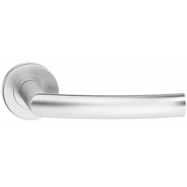 PROXIMA INOX DOOR HANDLE ON ROUND ROSET