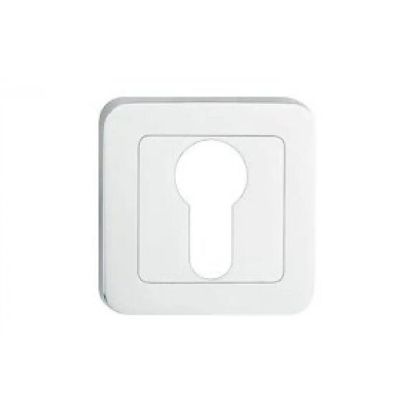 PZ ESCUTCHEON ON SQUARE ROSET, CHROME