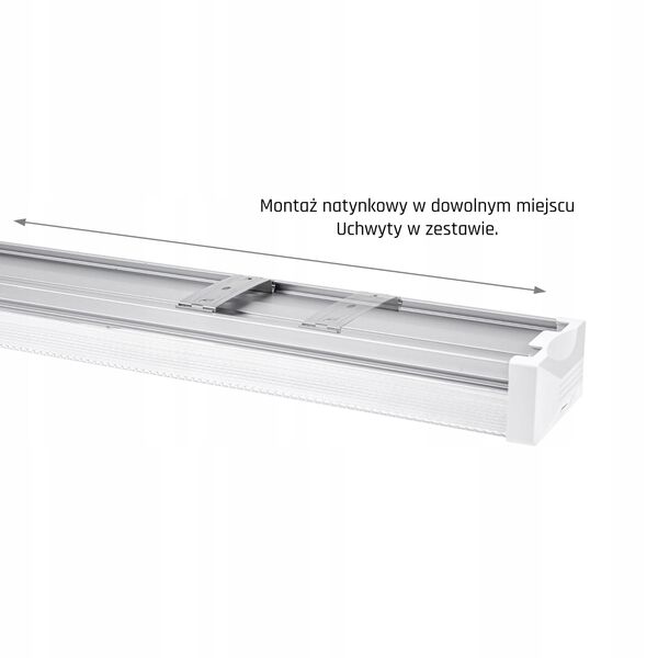 LUMINAIRE LIMEA PRISMATICA 40W LED 120CM