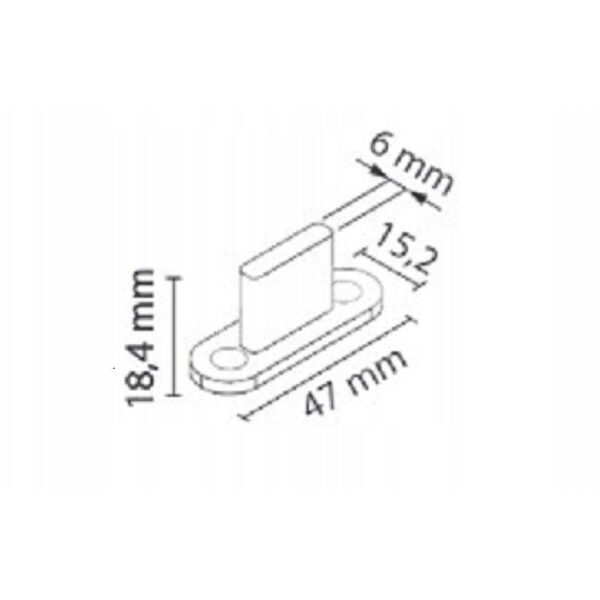 GUIDE LINE DOOR AO-075 1150 WHITE 2PCS