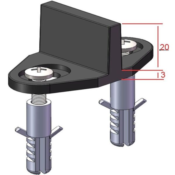GUIDE LINE DOOR AO-075 1150 WHITE 2PCS