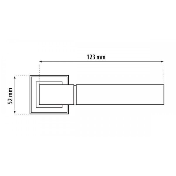 DOOR HANDLE BETA SQUARE