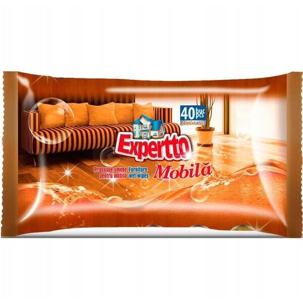 WIPES WET FOR FURNITURE EXPERTTO 40PCE