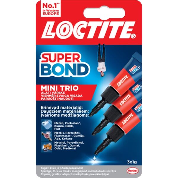 GLUE LOCTITE SUPER BOND MINI TRIO 3G