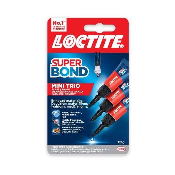 GLUE LOCTITE SUPER BOND MINI TRIO 3G