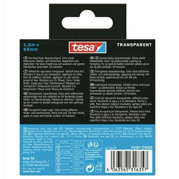 TAPE ULTRA POWER UNDERWATER TRANSPARENT