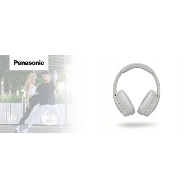 Ακουστικά Stereo Panasonic με Υβριδικό ANC | RB-M600BE-C | Bluetooth | Over-ear | Ακύρωση Θορύβου | Ασύρματα | Λευκά