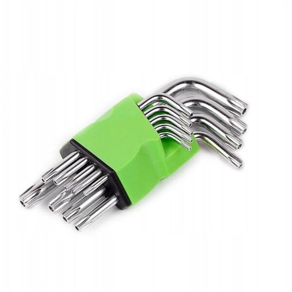 Σετ κλειδιών TORX τύπου L 9 τεμ., (T10, 15, 20, 25, 27, 30, 40, 45, 50)