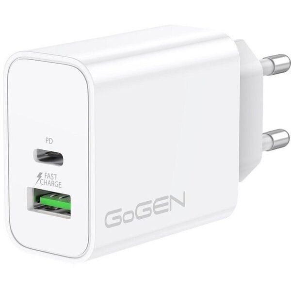 Φορτιστής USB Gogen ACHPDQ230W PD 30W 15V C+A λευκό